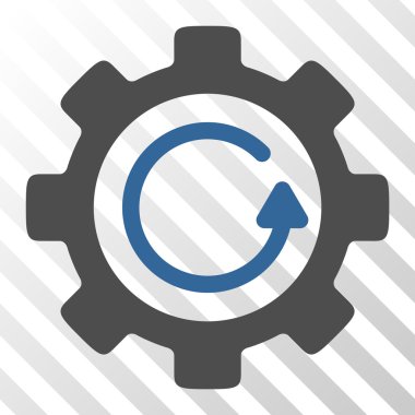 Dişli döndürme yönünü vektör simgesi