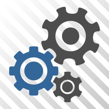 Dişli mekanizması vektör simgesi