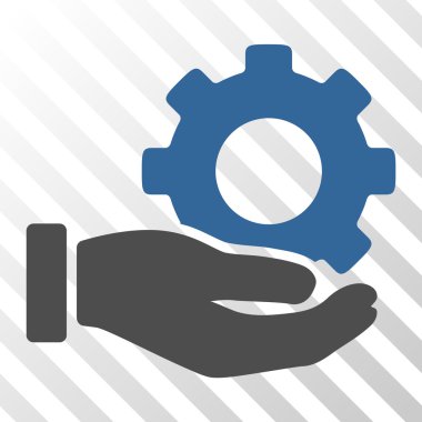 Mekanik vites hizmet el vektör simgesi