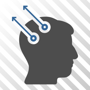 Sinirsel arayüz fişler vektör simgesi