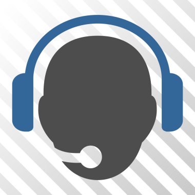 Operatör kafa vektör simgesi