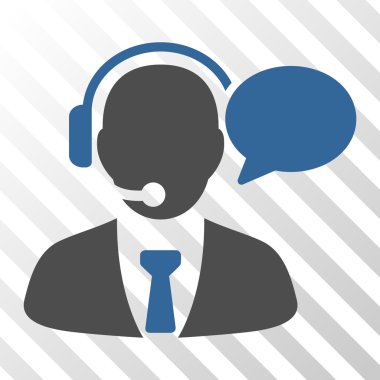 Destek Yöneticisi mesaj vektör simgesi