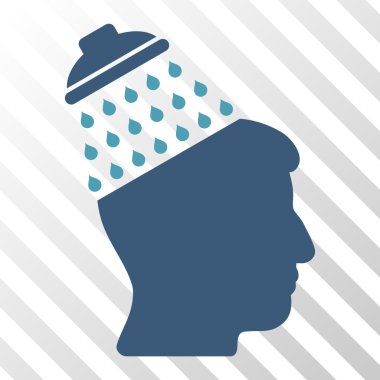 Beyin duş vektör simgesi