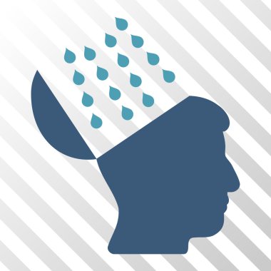 Beyin duş vektör simgesi