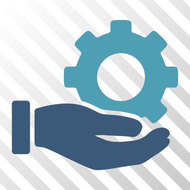 Mekanik vites hizmet el vektör simgesi