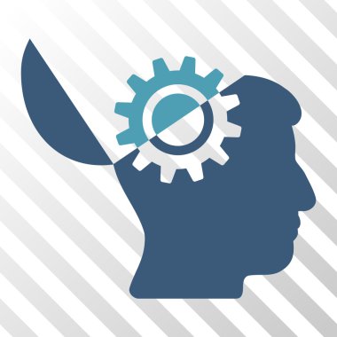 Açık fikirli dişli vektör simgesi