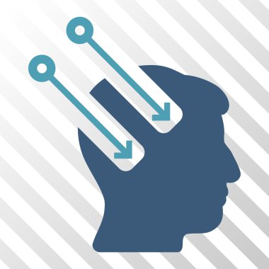 Sinirsel arayüz vektör simgesi