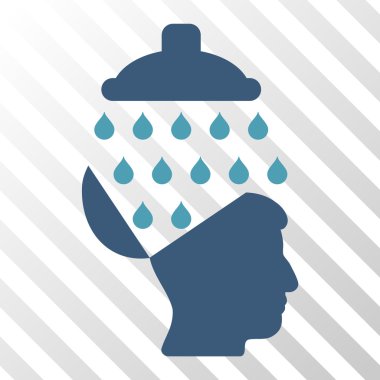 Açık beyin duş vektör simgesi