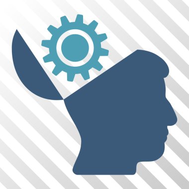 Açık kafa dişli vektör simgesi