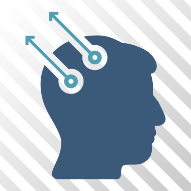 Sinirsel arayüz fişler vektör simgesi