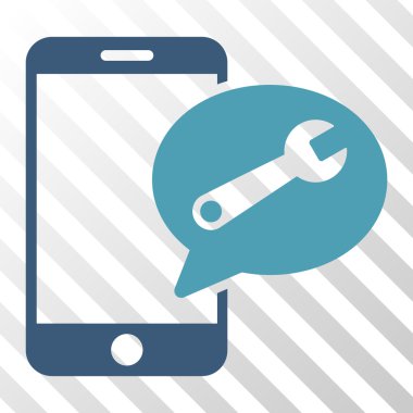 Telefon Servisi Sms vektör simgesi