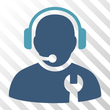 Hizmet operatör vektör simgesi