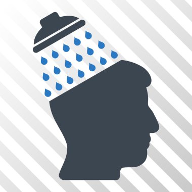 Beyin duş vektör simgesi