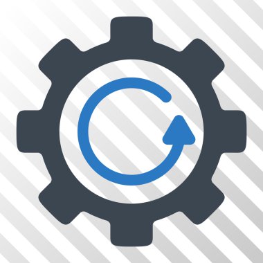 Dişli döndürme yönünü vektör simgesi