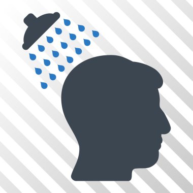 Kafa duş vektör simgesi