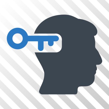 Akıl anahtar vektör simgesi