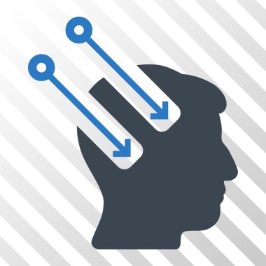 Sinirsel arayüz vektör simgesi