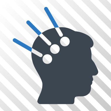 Sinirsel arayüz vektör simgesi