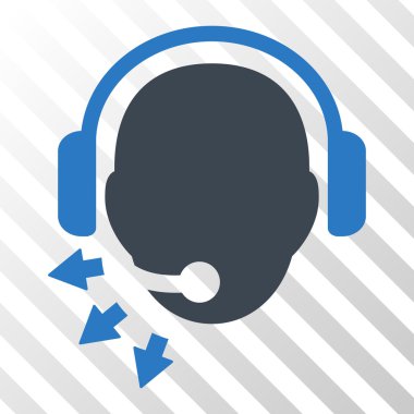 Operatör ileti vektör simgesi