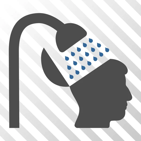 Open Mind Shower Vector Icon — Stock Vector