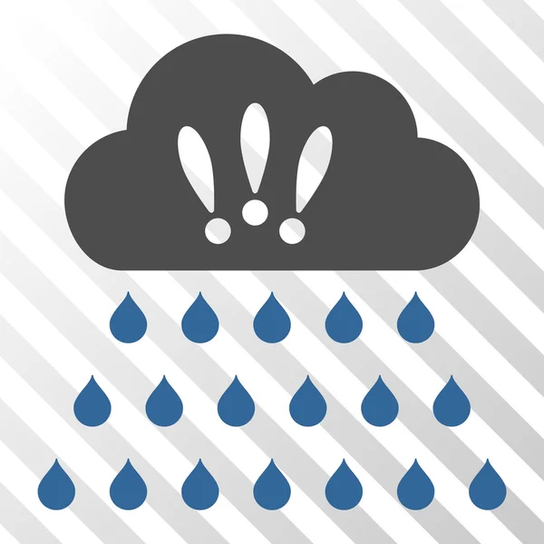 Vihar eső felhő Vector Icon — Stock Vector