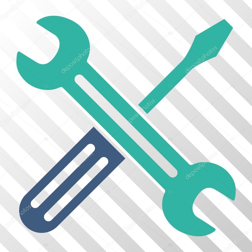 Spanner And Screwdriver Vector Icon