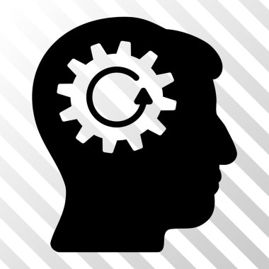 Döndürme vektör simgesi kafa dişli