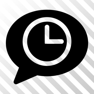 İleti zaman vektör simgesi