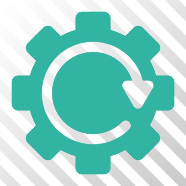 Dişli döndürme yönünü vektör simgesi