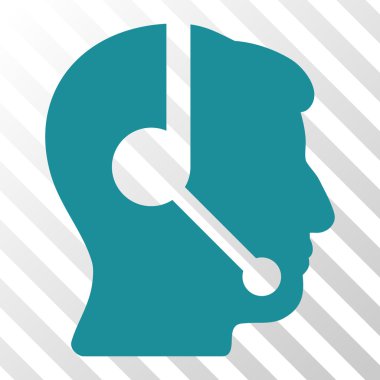 Çağrı merkezi operatör vektör simgesi