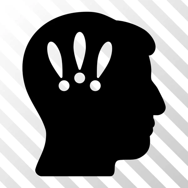 Head Problems Vector Icon — Stock Vector