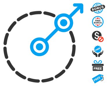 Yuvarlak alan çıkış simgesini ücretsiz bonus