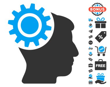 Beyin dişli simgesini ücretsiz bonus