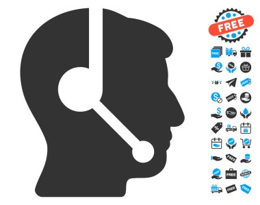 Çağrı Merkezi operatörü simgesi ücretsiz bonus