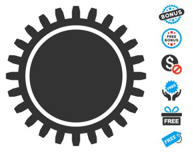 Ücretsiz Bonus dişli simgesiyle