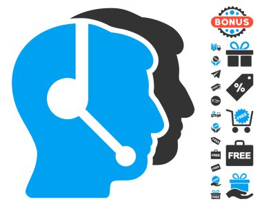 Çağrı merkezi operatörleri simgesi ücretsiz bonus