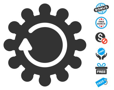 COG döndürme simgesi ücretsiz bonus