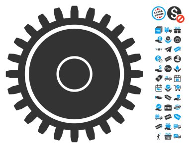 Ücretsiz Bonus dişli simgesiyle