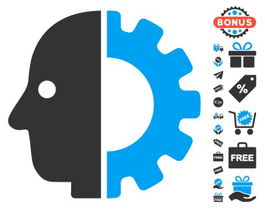 Cyborg kafa simgesi ücretsiz bonus