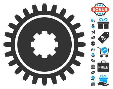 Ücretsiz Bonus dişli simgesiyle