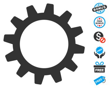 Ücretsiz Bonus dişli simgesiyle