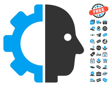 Cyborg kafa simgesi ücretsiz bonus