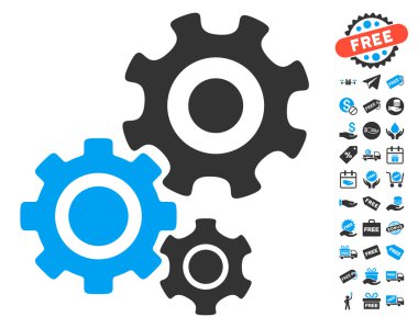 Dişli mekanizması simgesini ücretsiz bonus