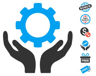 Dişli bakım el simgesini ücretsiz bonus