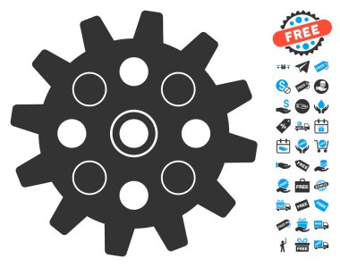 Ücretsiz Bonus ile gearwheel simgesi