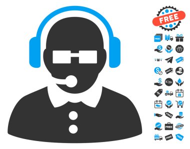 Ücretsiz Bonus ile kadın işleç simgesi