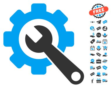 Dişli ve ücretsiz Bonus ile Wrench kutsal kişilerin resmi