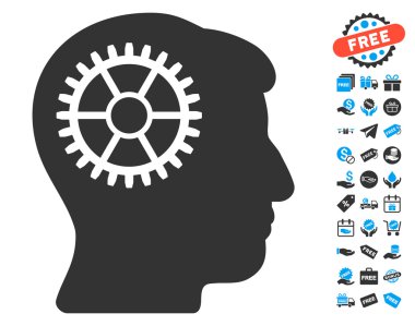 Ücretsiz Bonus ile akıl Cog simgesi