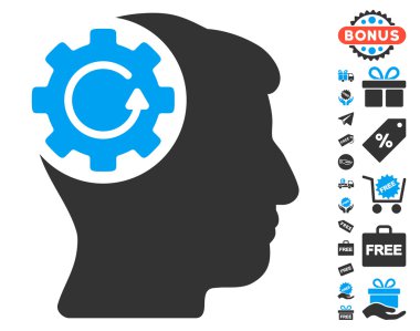 Akıl dişli döndürme simgesi ücretsiz bonus