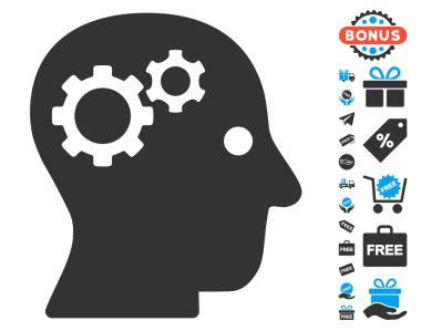 Ücretsiz Bonus ile akıl Gears simgesi
